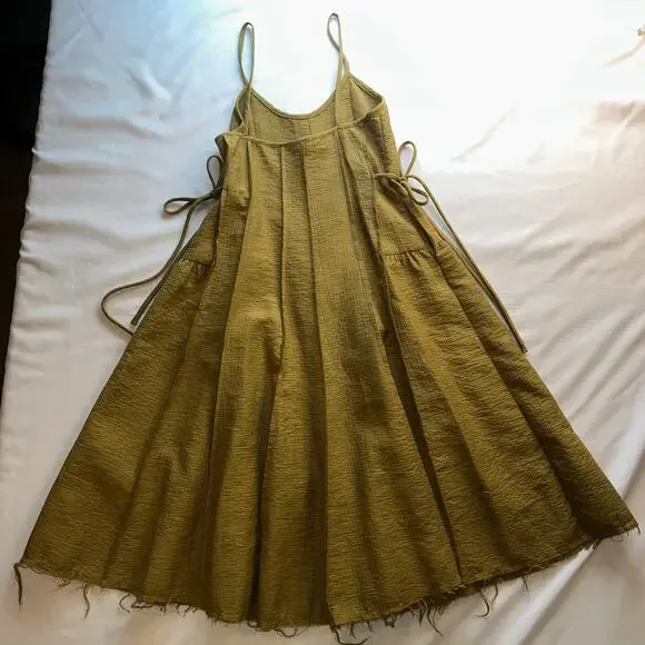 Rachel Comey Madero Dress Gold Cotton Italian Foam Jacquard 4 BNWT $550